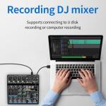 Depusheng M6 Portable Bluetooth 6-Channel DJ Mixer