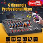 6-Channel Bluetooth DJ Mixer with USB Support