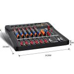6-Channel Bluetooth DJ Mixer with USB Support