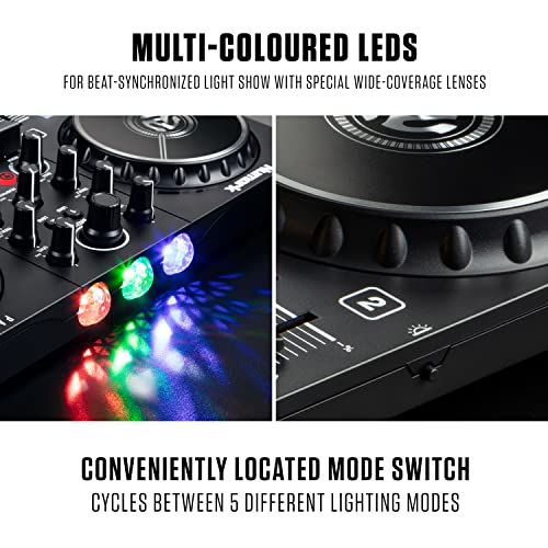 Numark Party Mix 2 DJ Bundle with Speakers & Lights