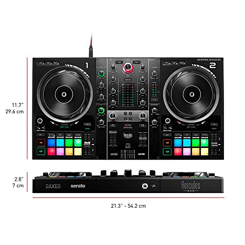 Hercules Inpulse 500 DJ Controller with Speaker Bundle