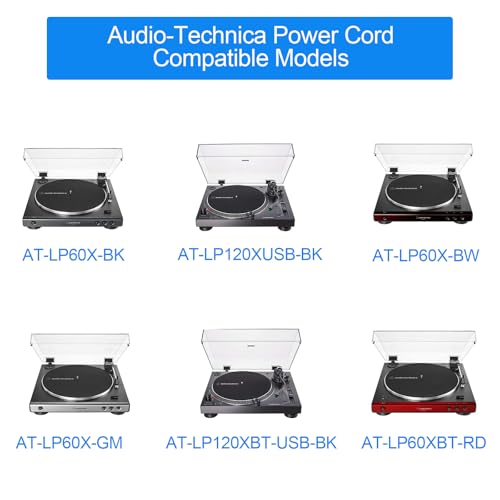 12V 2A Power Adapter for Audio-Technica Turntables