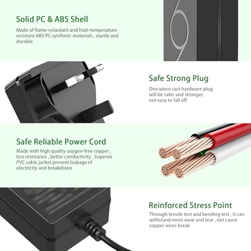 12V 2A Power Adapter for Audio-Technica Turntables