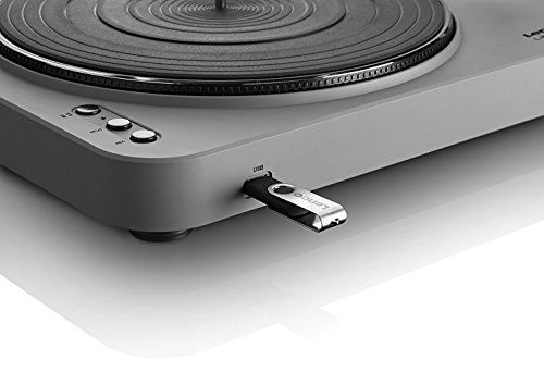 Lenco L-85 Grey USB Semi-Automatic Turntable