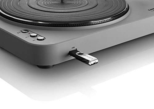 Lenco L-85 Grey USB Semi-Automatic Turntable