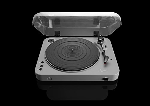 Lenco L-85 Grey USB Semi-Automatic Turntable