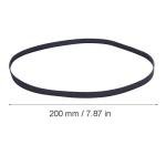 Black Rubber Turntable Replacement Belt, 200mm