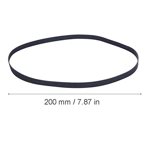 Black Rubber Turntable Replacement Belt, 200mm
