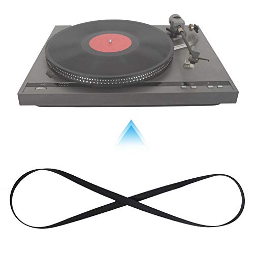 Black Rubber Turntable Replacement Belt, 200mm