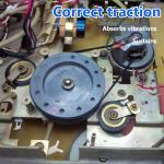 GEEHUA 100 PCS Cassette Recorder Rubber Belts