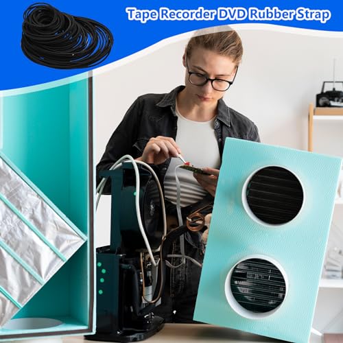 GEEHUA 100 PCS Cassette Recorder Rubber Belts