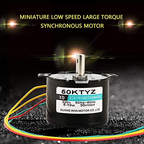 Miniature 220V High Torque Electric Motor 10RPM