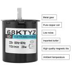 Adjustable 220V Low Speed Electric Motor for Turntables