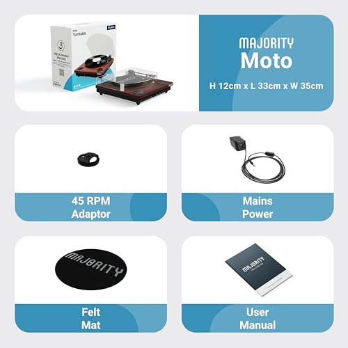 Bluetooth Vinyl Record Player with Premium Cartridge