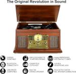 10-in-1 Bluetooth Vinyl Record Player & Turntable