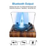 VOSTERIO Bluetooth Turntable with Built-in Speakers