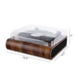 VOSTERIO Bluetooth Turntable with Built-in Speakers