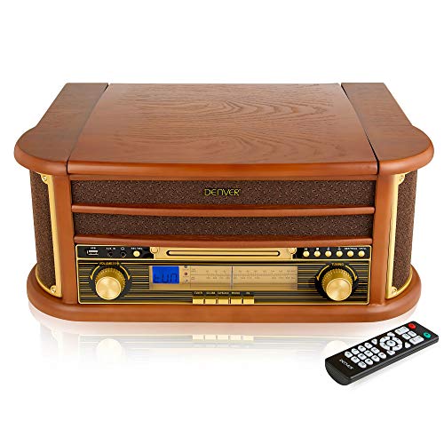Denver 8-in-1 Retro Record Player HiFi System