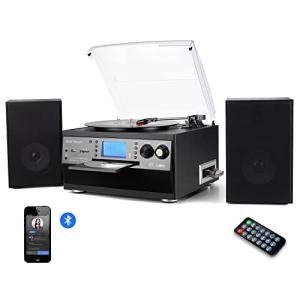 DIGITNOW! Bluetooth Vinyl Record Player with Speakers