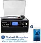 DIGITNOW! Bluetooth Vinyl Record Player with Speakers