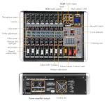 8-Channel Mixer with DSP Reverb Effects for DJs