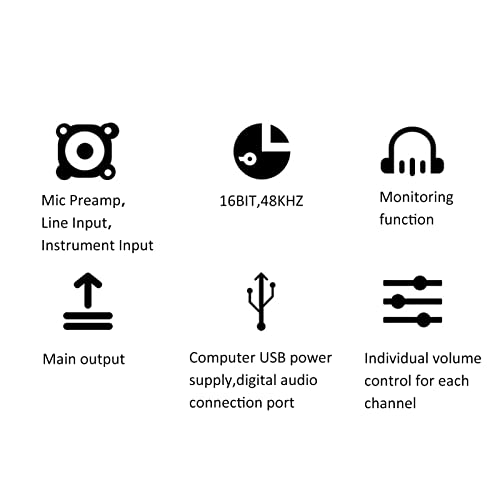 Mini USB Audio Mixer with 40dB Gain