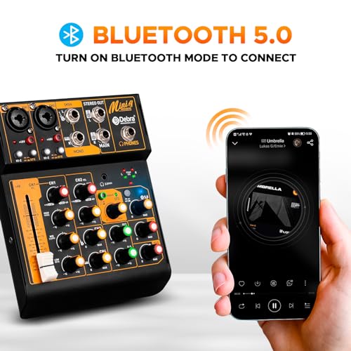 Mini4 Professional Audio Mixer for DJ and Streaming