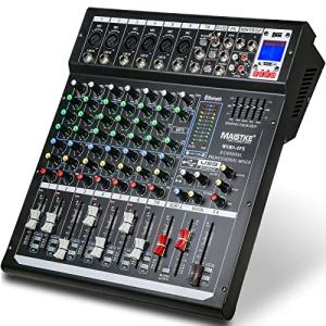 8-Channel Professional Audio Mixer for DJs
