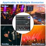 8-Channel Professional Audio Mixer for DJs