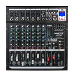 8-Channel Professional Audio Mixer for DJs