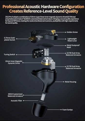 Yinyoo KZ ZS12 PRO Wired In-Ear Monitor Earbuds