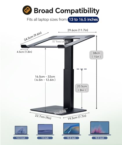 Adjustable DJ Laptop Stand for Desk Support