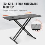 VEVOR Adjustable Portable DJ Table Stand 32"-43