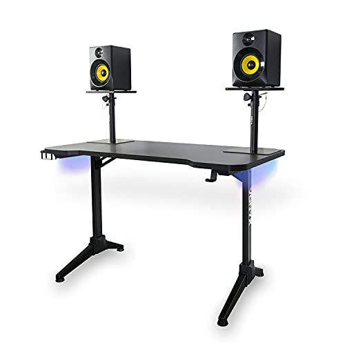 VONYX DB20 DJ Stand with Headphone Mount & Cup Holder