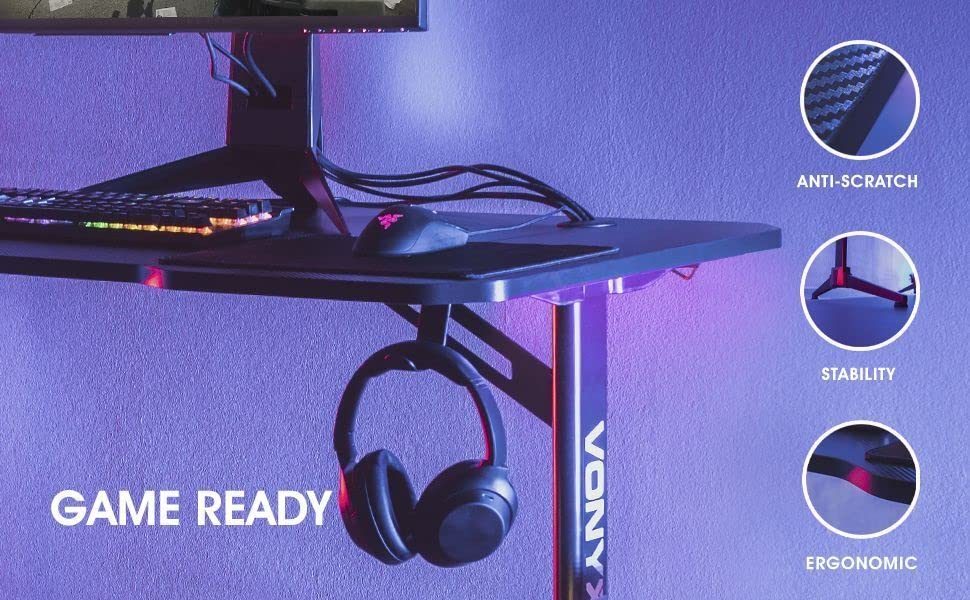 VONYX DB20 DJ Stand with Headphone Mount & Cup Holder