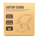 Adjustable Aluminum Laptop Stand for DJs - Black