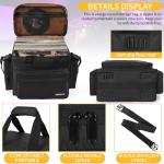 BQKOZFIN Vinyl Records Storage Bag for 30 LPs