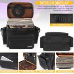 BQKOZFIN Vinyl Records Storage Bag for 30 LPs