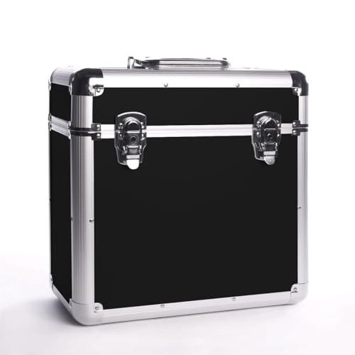 Aluminium DJ Vinyl LP Storage Case - Black