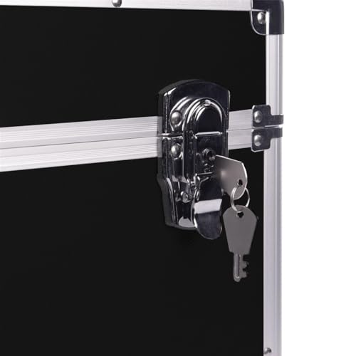 Aluminium DJ Vinyl LP Storage Case - Black
