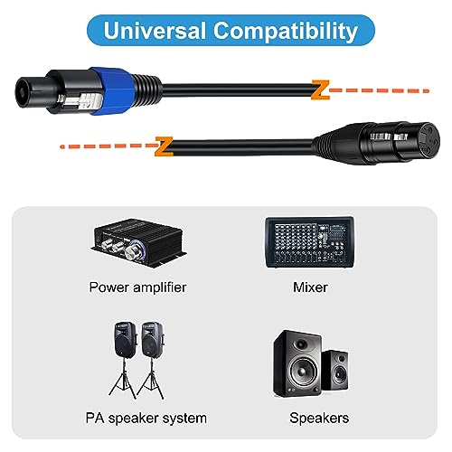 Speakon to XLR Audio Adapter Cable 50cm