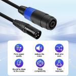 Speakon to XLR 3-Pin Audio Extension Cable 0.5M