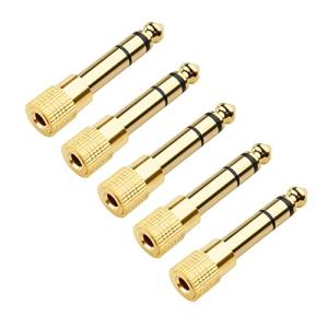 5-Pack 3.5mm to 6.35mm Headphone Adapters