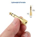 5-Pack 3.5mm to 6.35mm Headphone Adapters