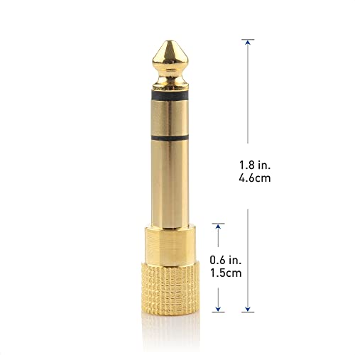 5-Pack 3.5mm to 6.35mm Headphone Adapters