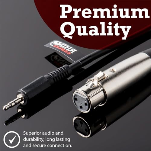 Rhinocables XLR to 3.5mm Microphone Adapter Cable