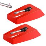 Ceramic Replacement Needles for Turntables - 2 Pack