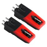 2-Pack Universal Turntable Cartridges with Diamond Stylus