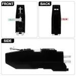 Dual-Side Turntable Cartridge with Diamond Tip