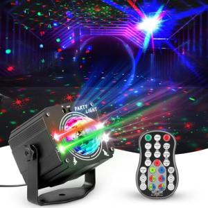 Nuision 2-in-1 DJ Disco Ball Party Lights